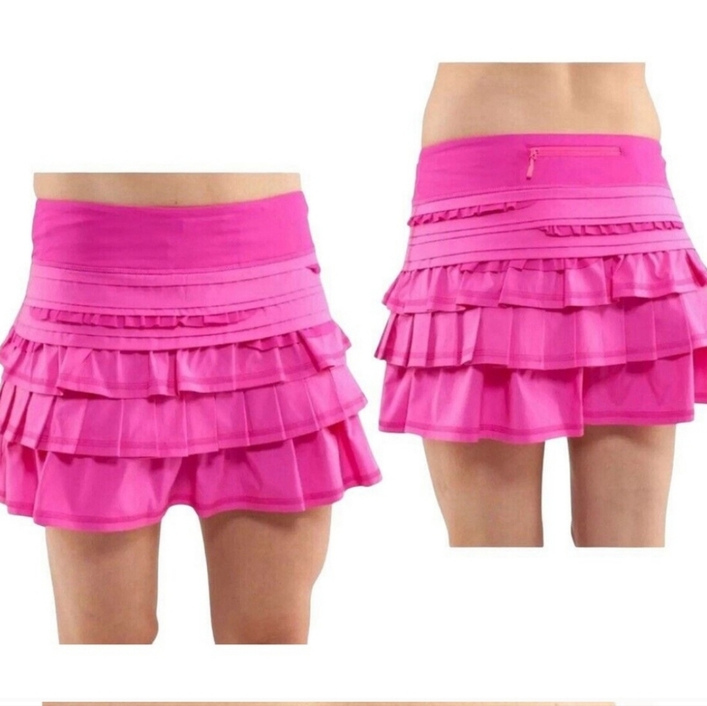 Lululemon Run Back On Track Skirt Paris Pink size 4